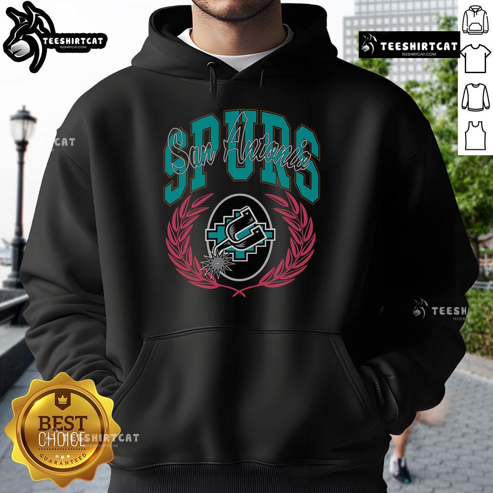 Premium San Antonio Spurs Mitchell & Ness NBA x Michelob Ultra Rewind Hoodie in black, showcasing team spirit and style.