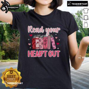 Premium Valentine Librarian tee for school librarians celebrating Valentine's Day, featuring a stylish design.