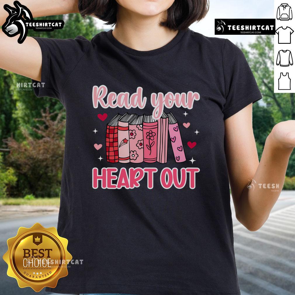 Premium Valentine Librarian tee for school librarians celebrating Valentine's Day, featuring a stylish design.