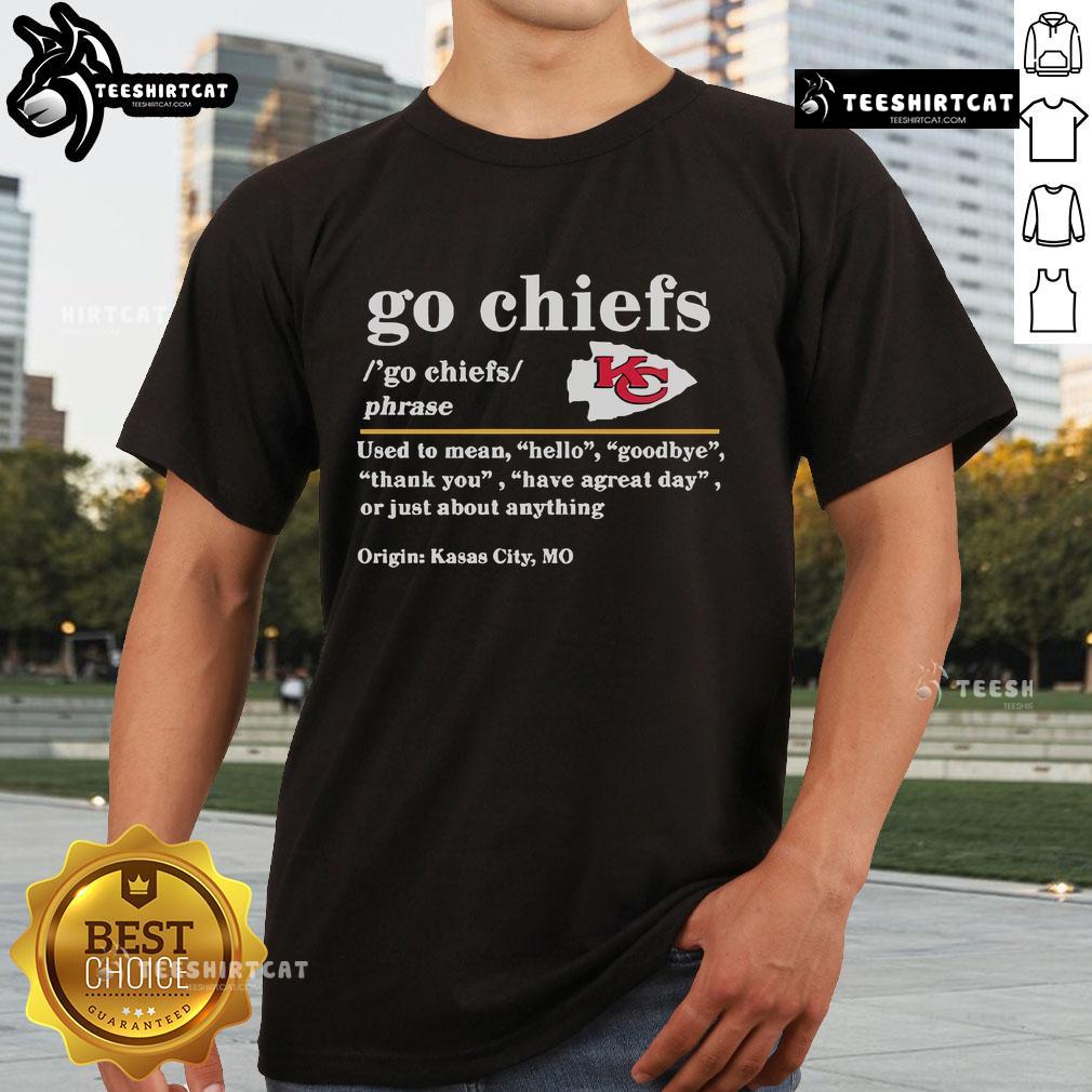 Top Go Chiefs NFL Kansas City Chiefs T-Shirt featuring vibrant team colors and logo, perfect for fans and game day.