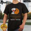 Alt Text: Top NBA The Peanuts Movie Snoopy Forever Win Or Lose Basketball Miami Heat T-Shirt featuring Snoopy in action.