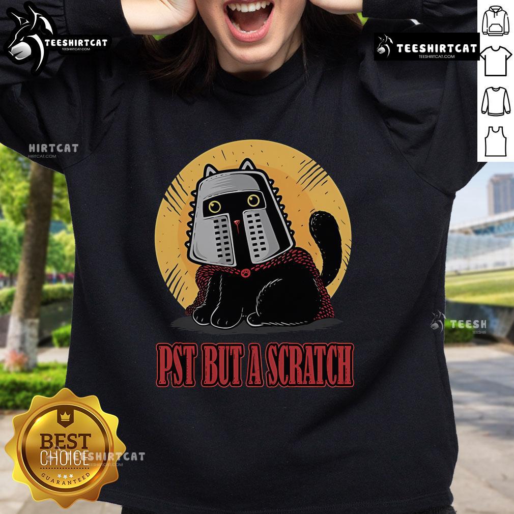 Cozy Top-Pst-But-A-Scratch sweatshirt in soft fabric, perfect for casual wear and stylish comfort.