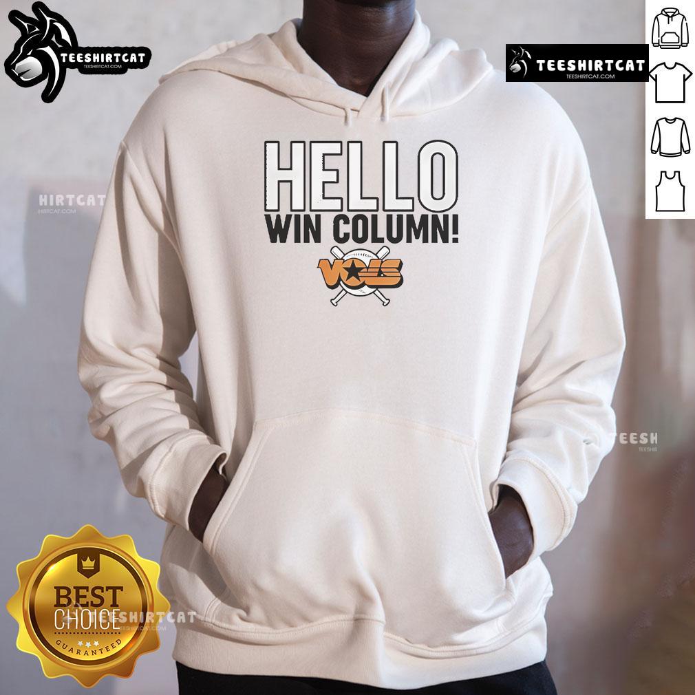 Awesome John Wilkerson Hello Win Column Vols 2025 Hoodie in vibrant colors, perfect for Tennessee Volunteers fans.
