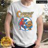 Funny Clobberin Time Adventure Time T-Shirt featuring vibrant graphics of iconic characters in a playful design.
