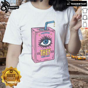 Funny Forbidden They Juice Ladies Tee featuring playful graphics and humorous text for women who love unique t-shirts.