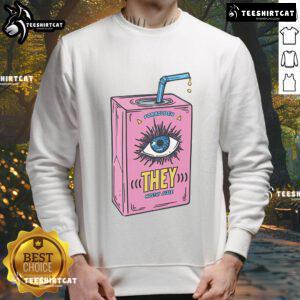 Funny Forbidden They Juice Sweatshirt featuring a quirky design and vibrant colors, perfect for casual wear and humor lovers.