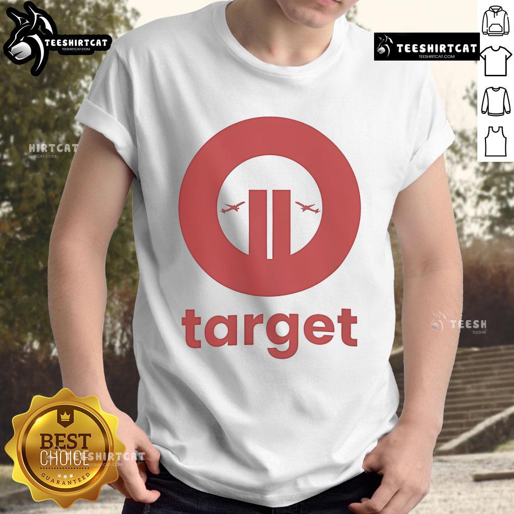 Funny Target Planet T-Shirt featuring a whimsical design of planets and targets in vibrant colors for quirky fashion lovers.