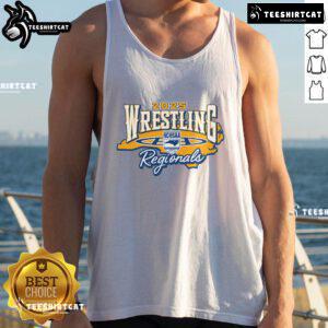 Good NCHSAA Wrestling Regionals 2025 tank top showcasing vibrant design and team spirit for wrestling fans.