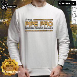 Good Pipe Pro 2025 Stacked Tee Sweatshirt in navy blue with trendy graphic design, perfect for casual wear.