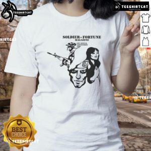 Alt Text: 1970s Ladies Tee from the 1st Annual Good Soldier of Fortune Magazine Convention, 1980, featuring vintage design.