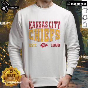 Good Super Bowl LIX Kansas City Chiefs sweatshirt, celebrating the champions since 1960 with bold team graphics.
