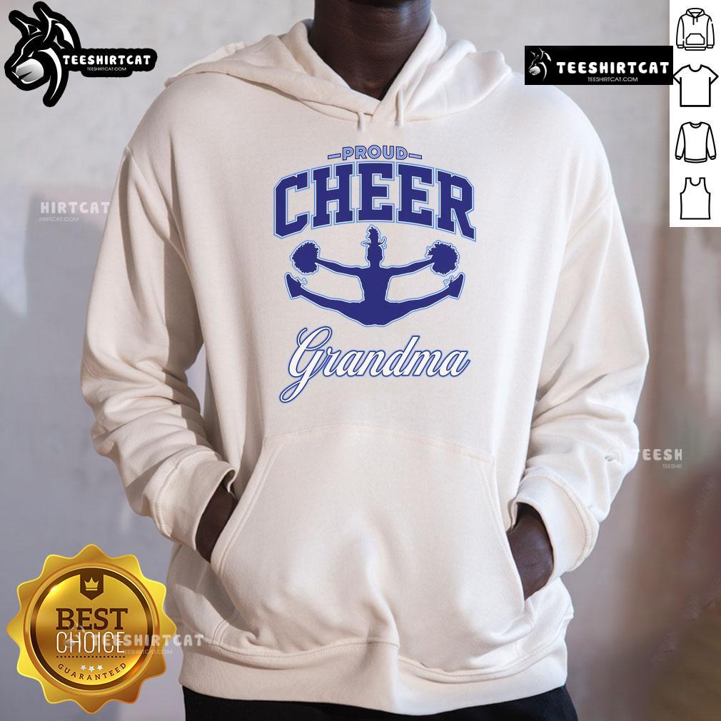 Happy proud grandma wearing a cheerful hoodie, showcasing her love and joy in a vibrant family gathering.