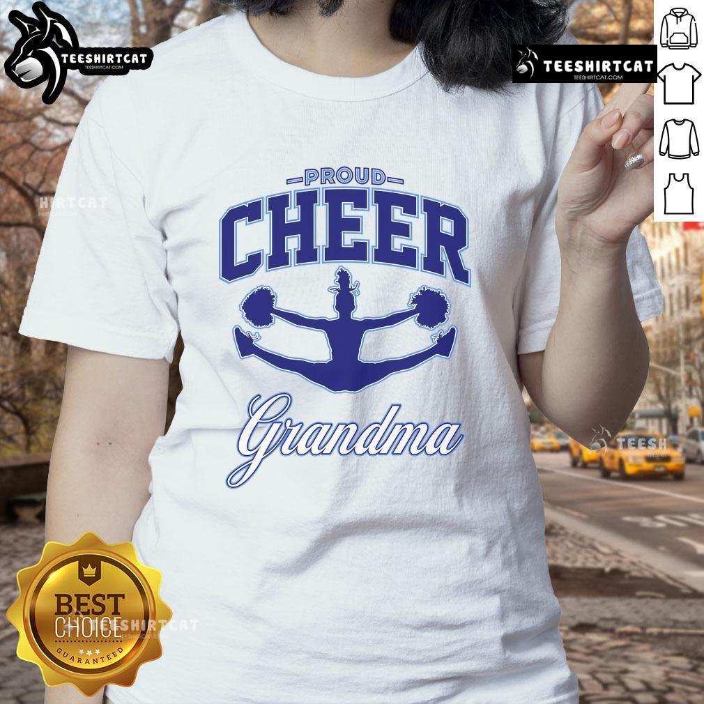Happy proud grandma wearing a cheerful tee celebrating family love and joy at a special event.