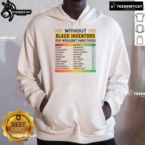 Hot History Black Inventors hoodie celebrating Black History Month with vibrant design and inspiring messages.