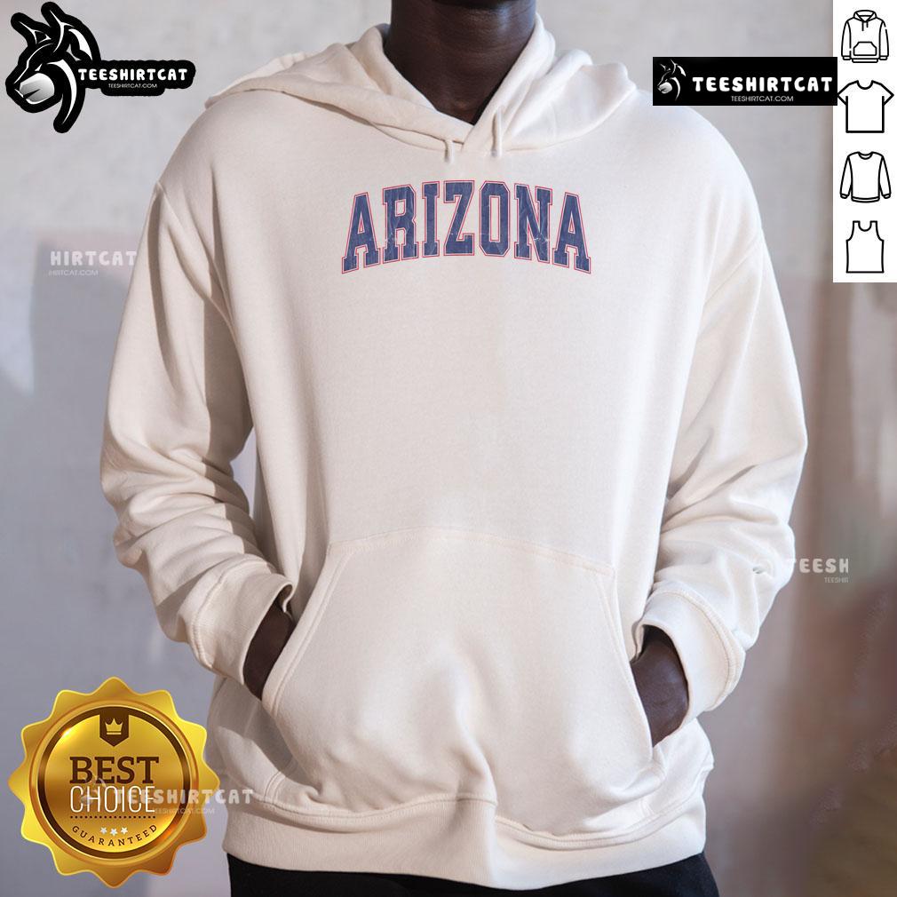 Vintage Arizona hoodie featuring a retro design, perfect for stylish comfort and showcasing Arizona pride.