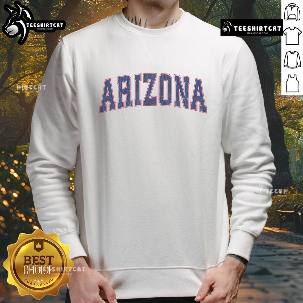 Vintage Nice Arizona AZ sweatshirt featuring a classic design and warm colors, perfect for casual wear and Arizona pride.