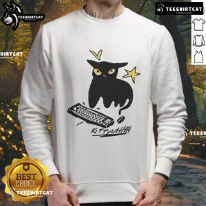 Nice Caseoh Games wearing a stylish Kittyuhhh sweatshirt, showcasing a trendy streetwear look in a vibrant setting.