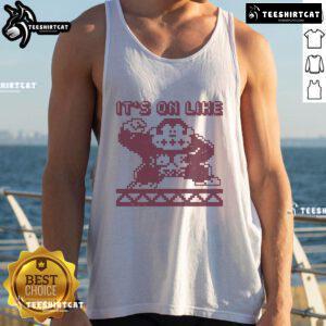 Nice It's On Like Kong tank top featuring a bold graphic design, perfect for casual wear and animal lovers.