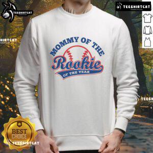Cozy Nice Mommy of the Rookie sweatshirt featuring a baseball design, perfect for celebrating Rookie of the Year achievements.