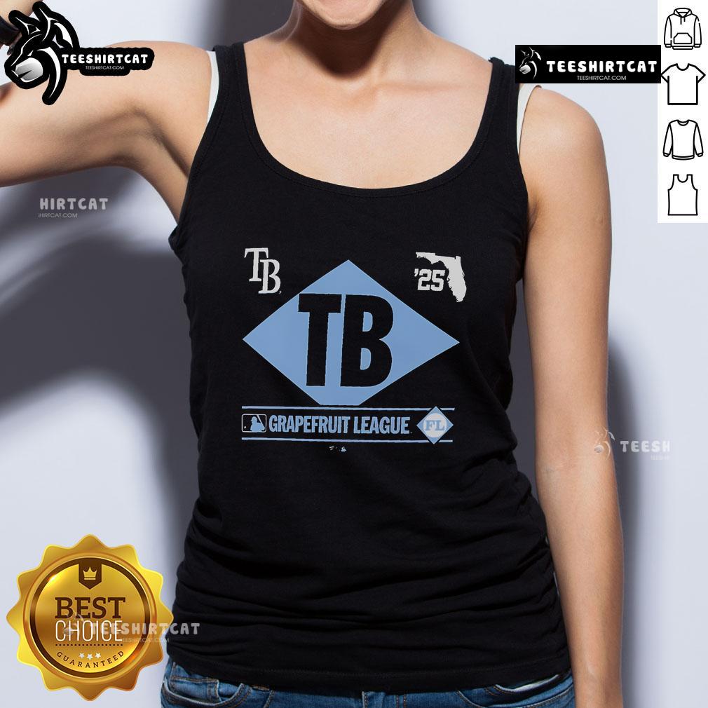 2025 Tampa Bay Rays Spring Training Grapefruit League True Icon Tank Top, showcasing team pride and style.