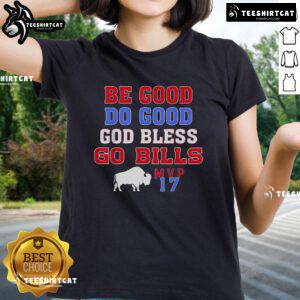 Vintage Be Good Do Good God Bless Go Bill Ladies Tee showcasing a stylish design perfect for casual wear.
