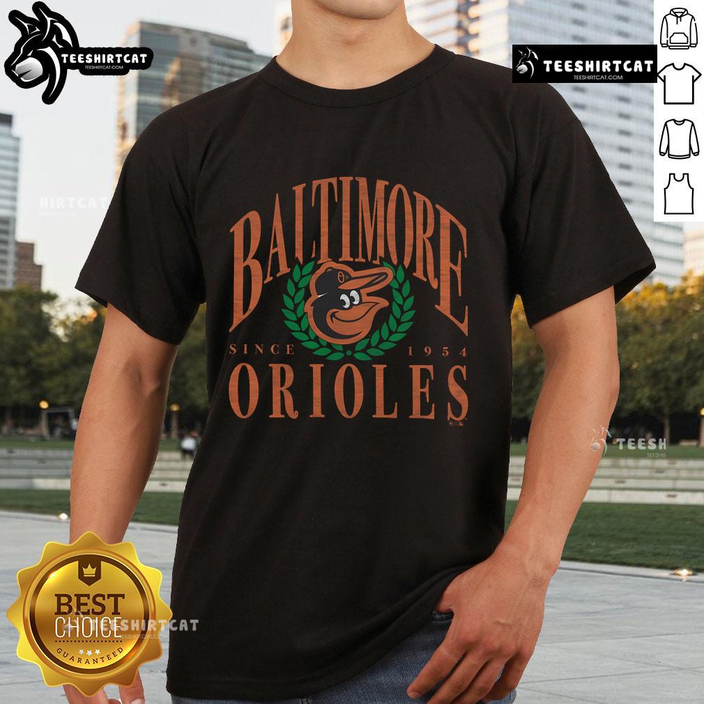 Official Baltimore Orioles Pitchout Since 1954 T-Shirt featuring team logo, vibrant colors, and vintage design for fans.