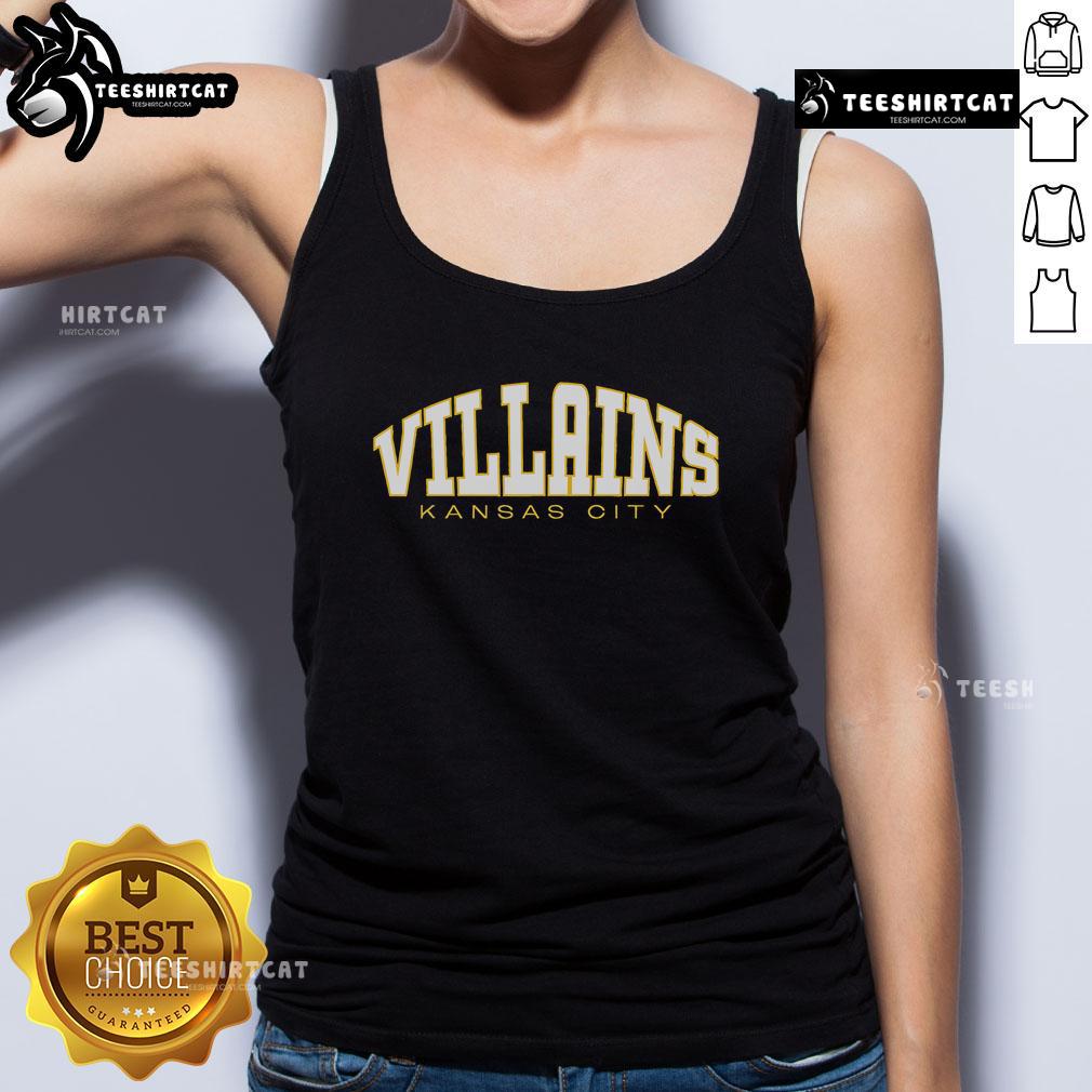 Official Be The Villain Kansas City tank top featuring bold graphics and a comfortable fit, perfect for summer style.
