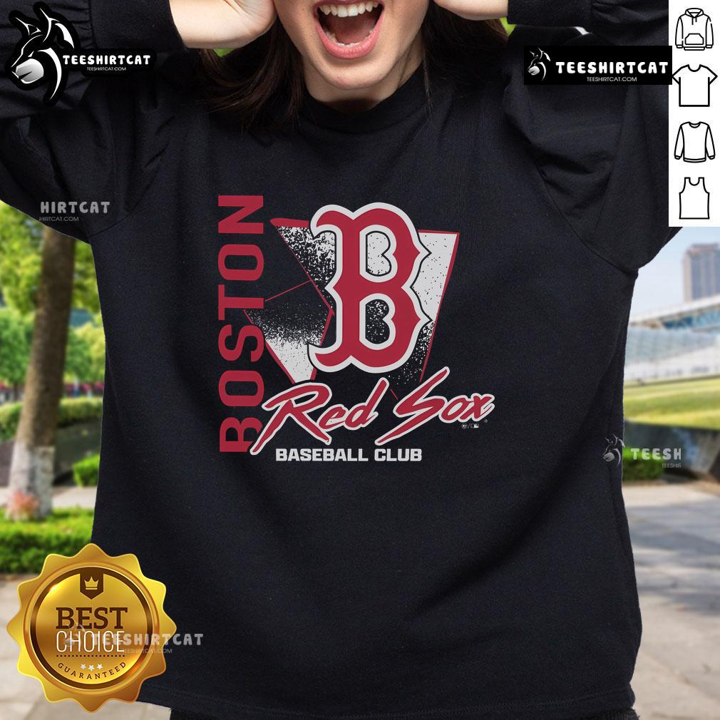 Official Boston Red Sox Side Arm Baseball Club sweatshirt featuring team logo and stylish design for fans.