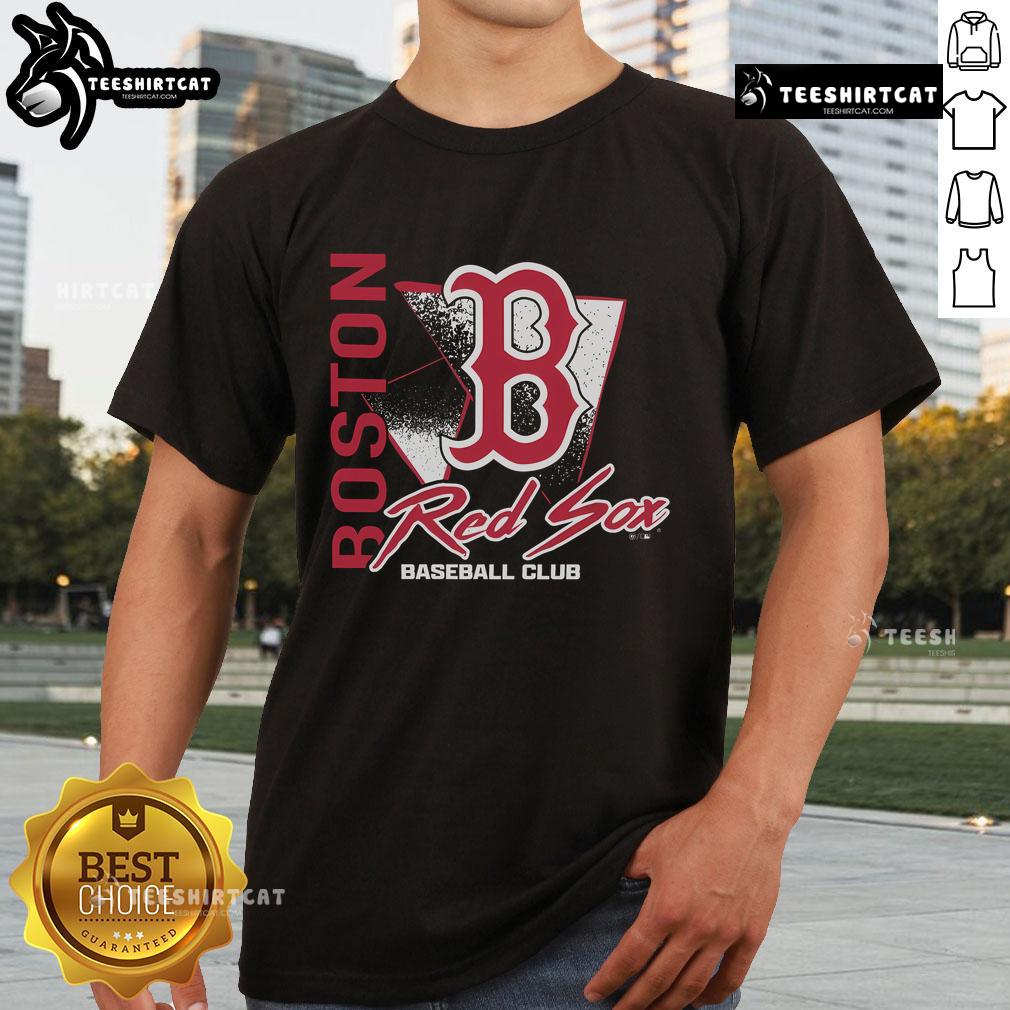 Official Boston Red Sox Side Arm Baseball Club T-Shirt featuring team logo and stylish design for fans.