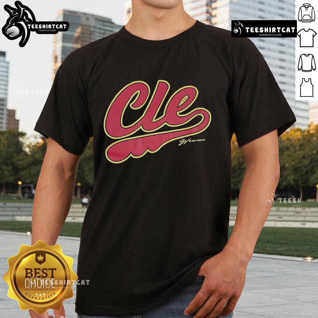 Official Cle Basketball Script T-Shirt featuring a bold script logo on a stylish, comfortable fabric for basketball fans.