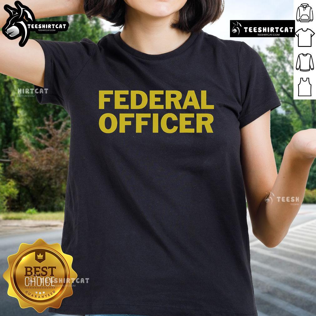 Official Dreamchasers Federal Officer Police FOP FBOP Ladies Tee showcasing stylish design for female law enforcement supporters.