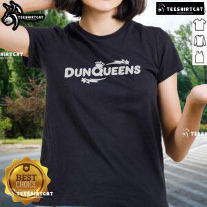 Official Dunkin Donuts The Dunkings Ladies Tee featuring a stylish design and vibrant colors for Dunkin fans.