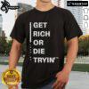 Official Get Rich Or Die Tryin' T-Shirt featuring bold graphics and iconic design for fans of the classic film.