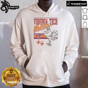 Alt Text: Official Hokiebird Virginia Tech Hokies retro logo mascot hoodie featuring classic design and vibrant colors.