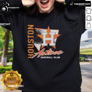 Official Houston Astros Side Arm Baseball Club sweatshirt, featuring team colors and logo, perfect for fans and casual wear.