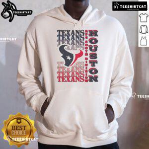 Official Houston Texans Gradient Wordmark Hoodie featuring team colors and logo, perfect for fans and casual wear.