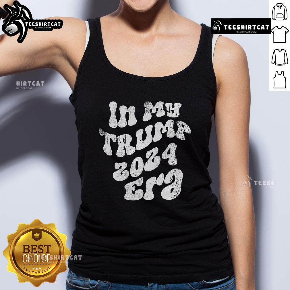 Official In My Trump 2024 Era Tank Top in vibrant colors, showcasing bold political statement for supporters.