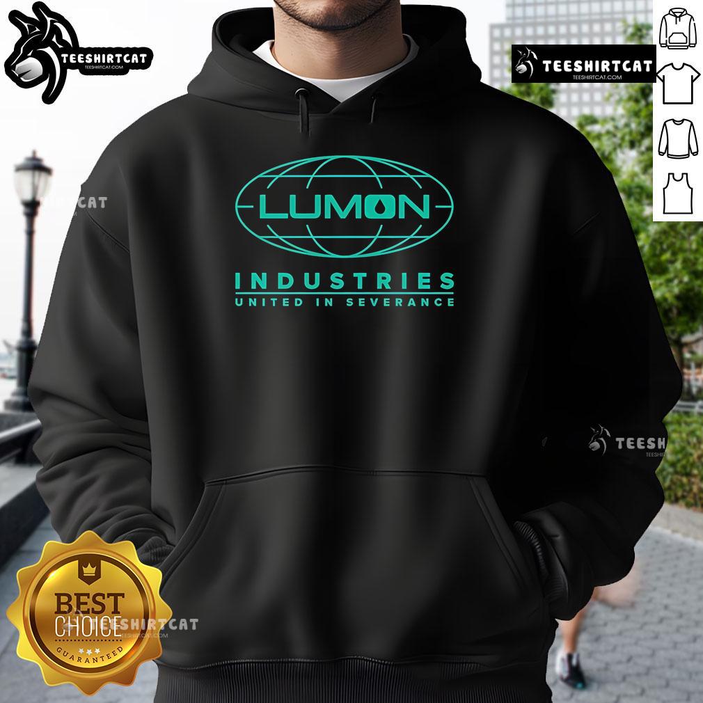 Official Industries United in Severance Vintage Innie Hoodie featuring a stylish design and cozy fit for ultimate comfort.