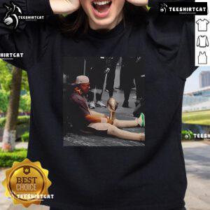 Official Jalen Hurts Celly Cigar Trophy Fan Sweatshirt featuring vibrant graphics and a cozy design for sports enthusiasts.