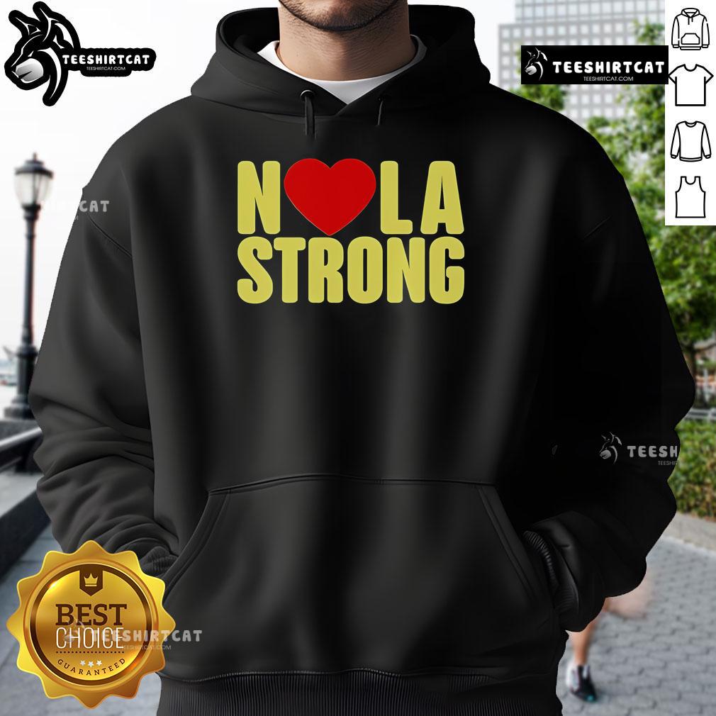 Alt Text: Official Jane McManus N Love LA Strong Hoodie in black, showcasing stylish design and comfortable fit for everyday wear.