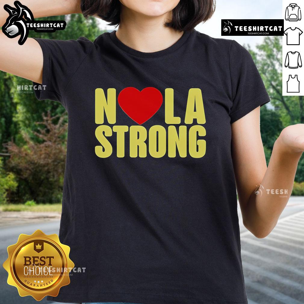 Alt Text: Official Jane McManus N Love LA Strong Ladies Tee featuring a stylish design for empowered women.