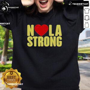 Official Jane McManus N Love LA Strong Sweatshirt in stylish design, perfect for casual wear and showcasing LA pride.