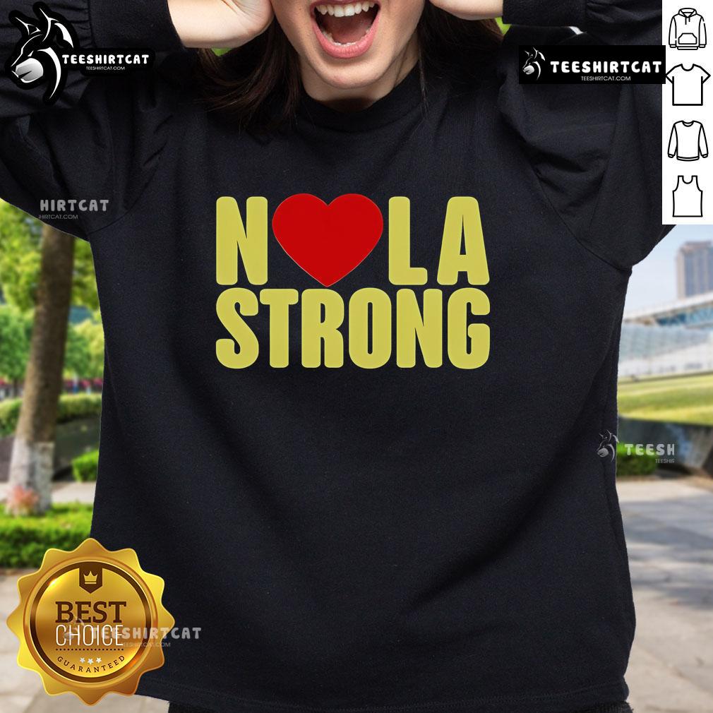 Official Jane McManus N Love LA Strong Sweatshirt in stylish design, perfect for casual wear and showcasing LA pride.