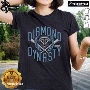 Official MLB The Show Diamond Dynasty Ladies Tee featuring stylish design and vibrant team colors for female fans.