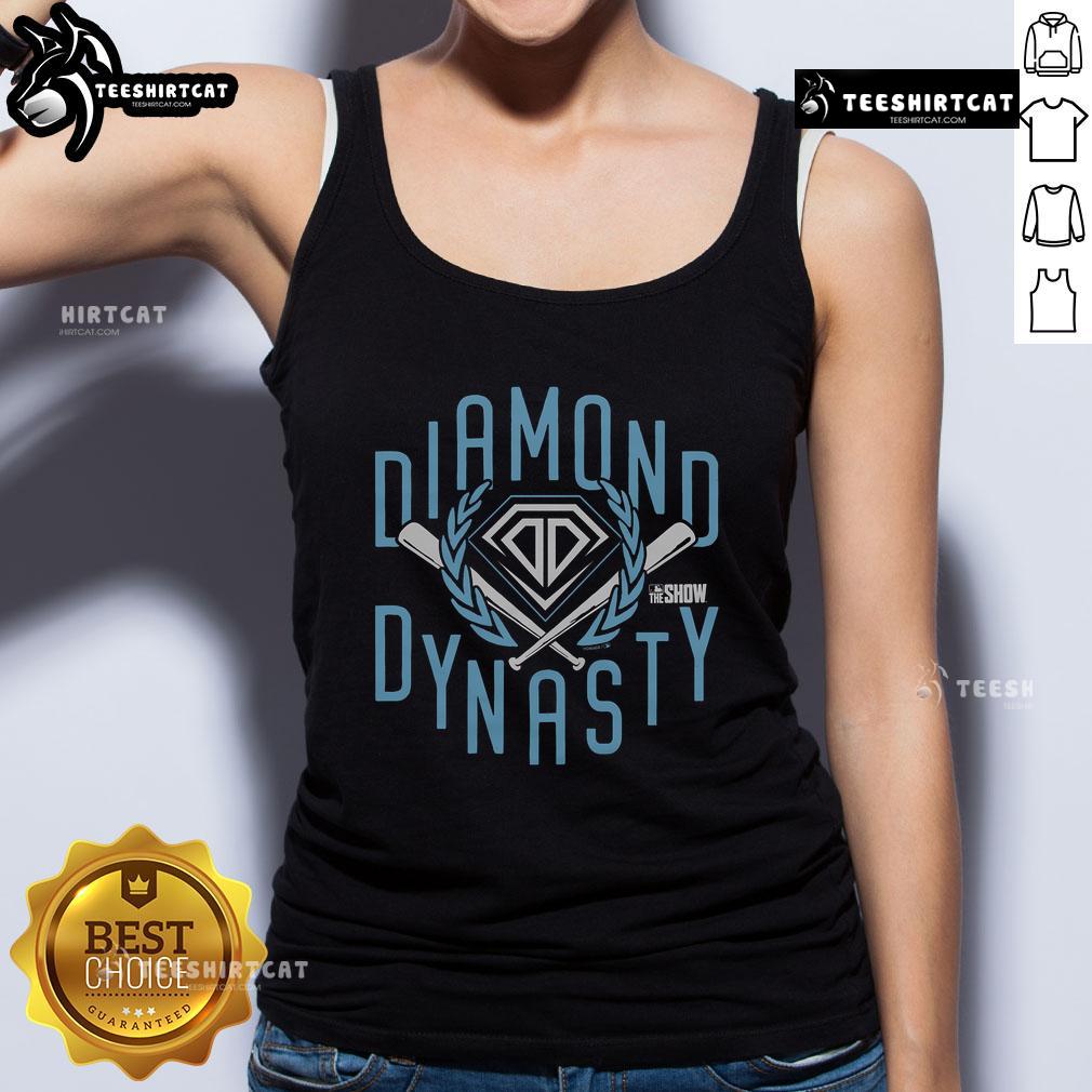 Official MLB The Show Diamond Dynasty tank top featuring vibrant graphics, perfect for fans and gamers alike.