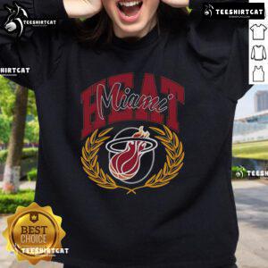 Official Michelob Ultra X MN Miami Heat Sweatshirt featuring team colors and logo, perfect for fans and casual wear.