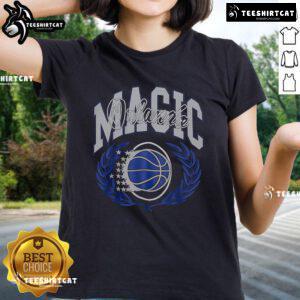 Official Michelob Ultra X MN Orlando Magic ladies tee featuring vibrant team colors and stylish design for fans.