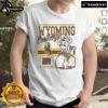 Official Pistol Pete Wyoming Cowboys Retro Logo Mascot T-Shirt featuring vintage design and school colors for fans.