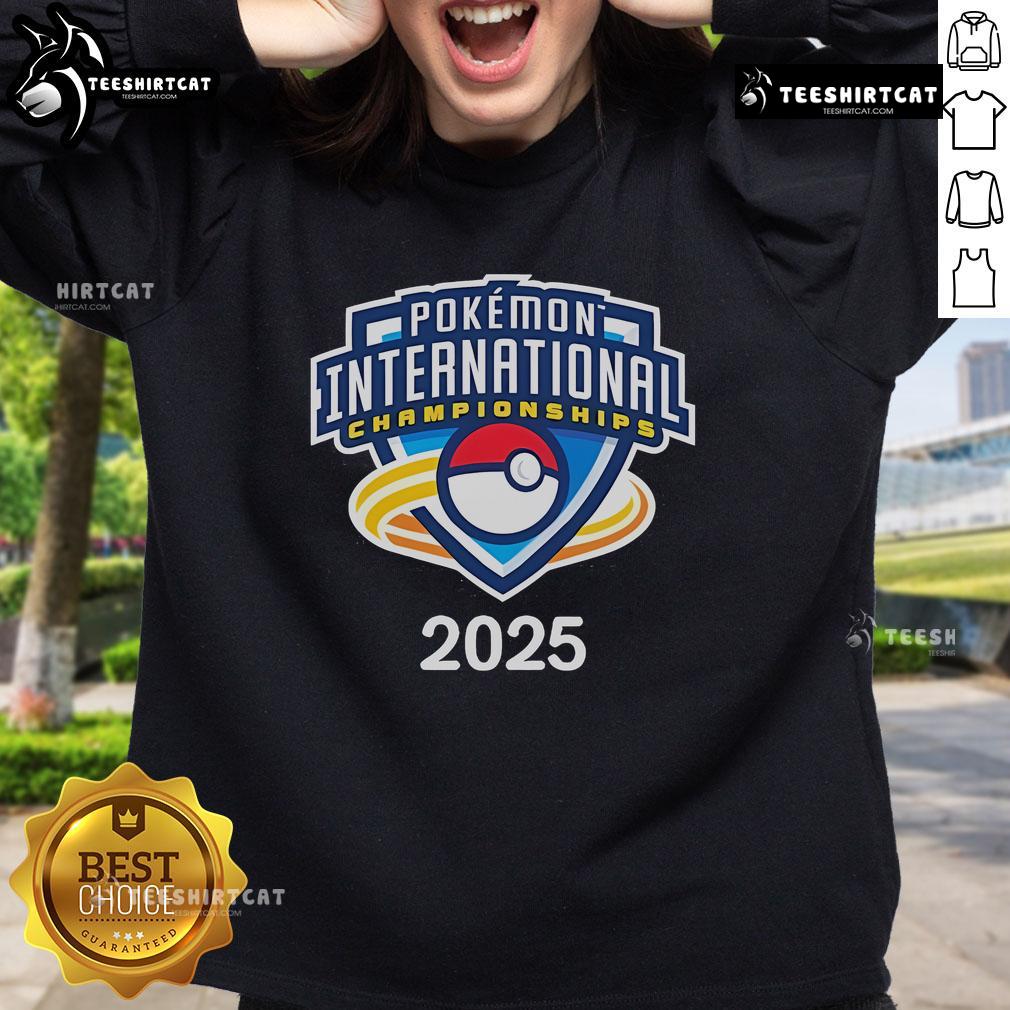 Official Pokmon International Champion UK sweatshirt featuring vibrant design and logo for fans and collectors.