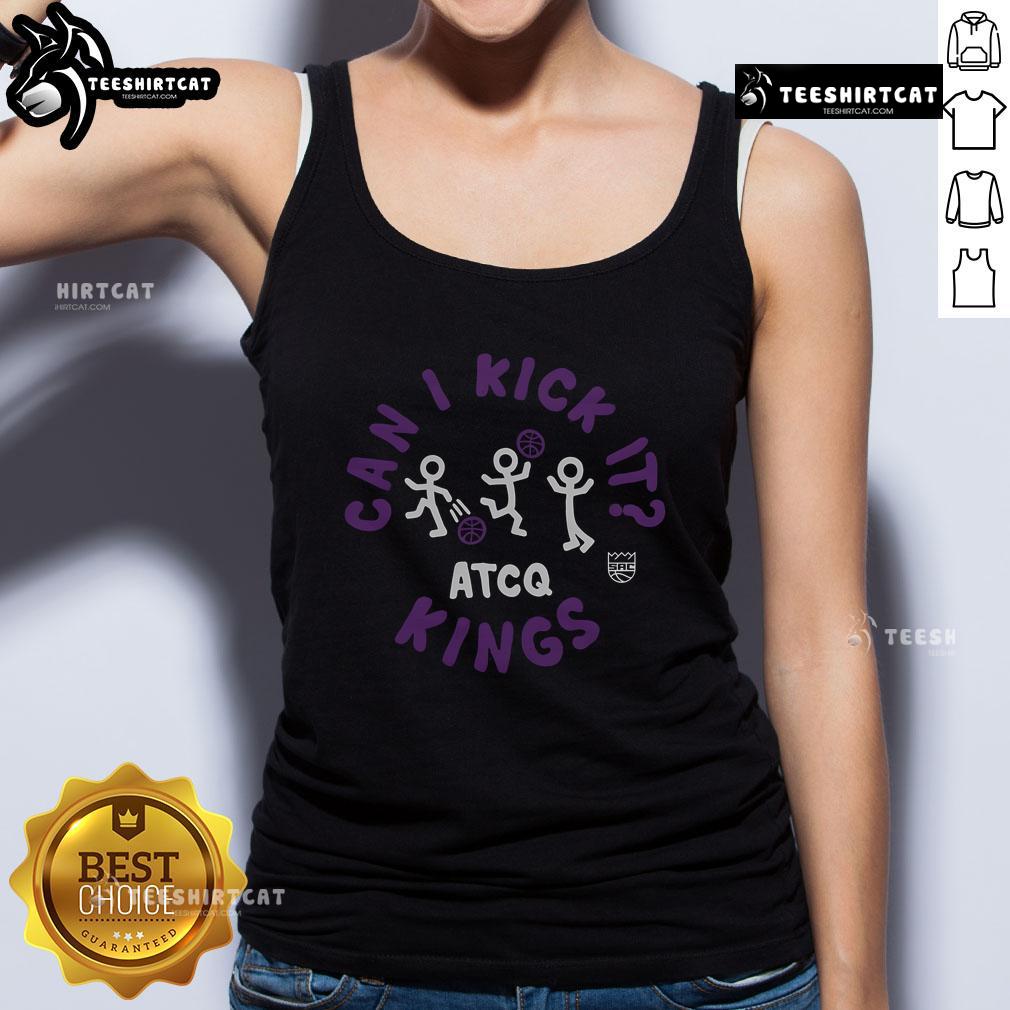 Original A Tribe Called Quest X Sacramento Kings Can I Kick It tank top featuring vibrant graphics and stylish design.